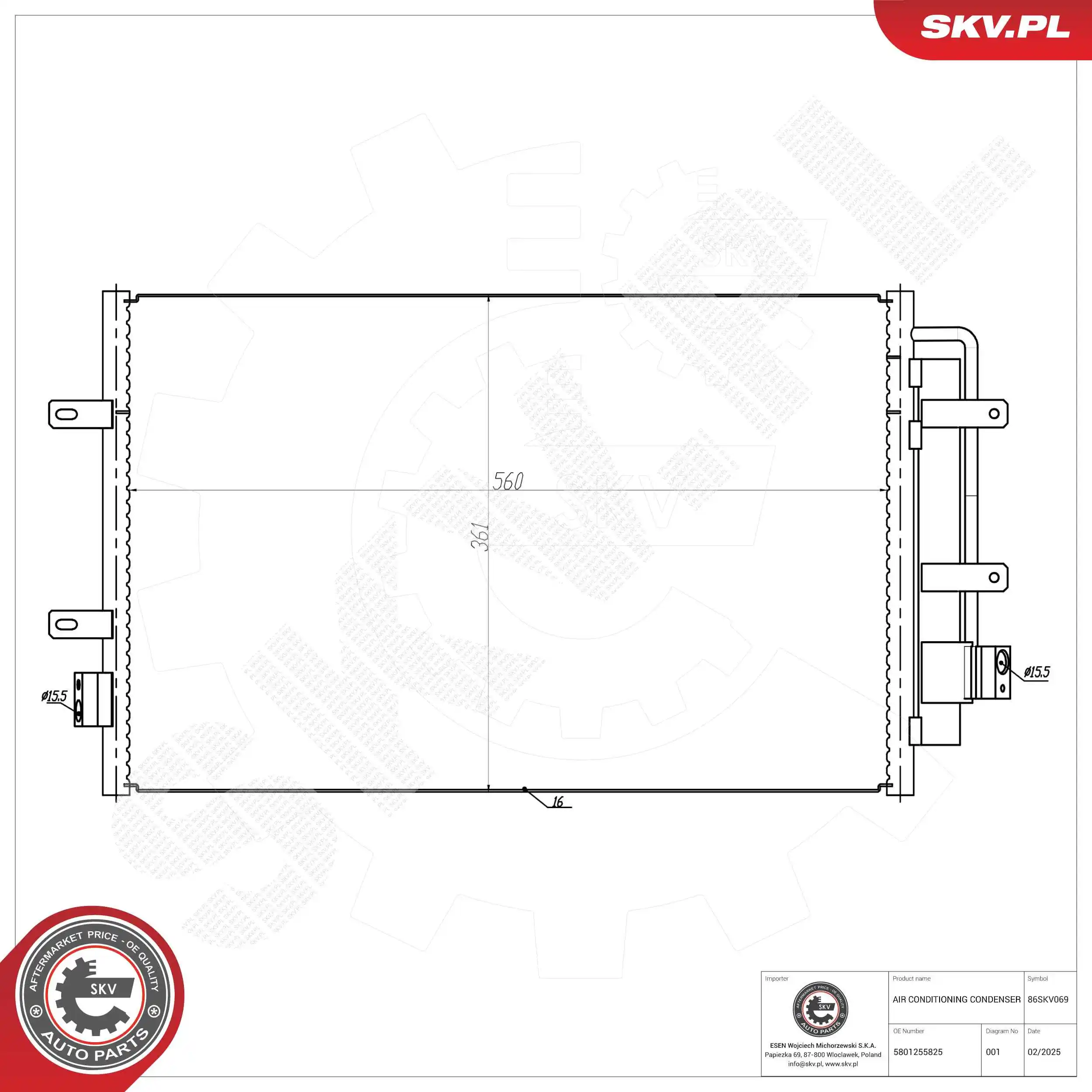 Condenser, air conditioning